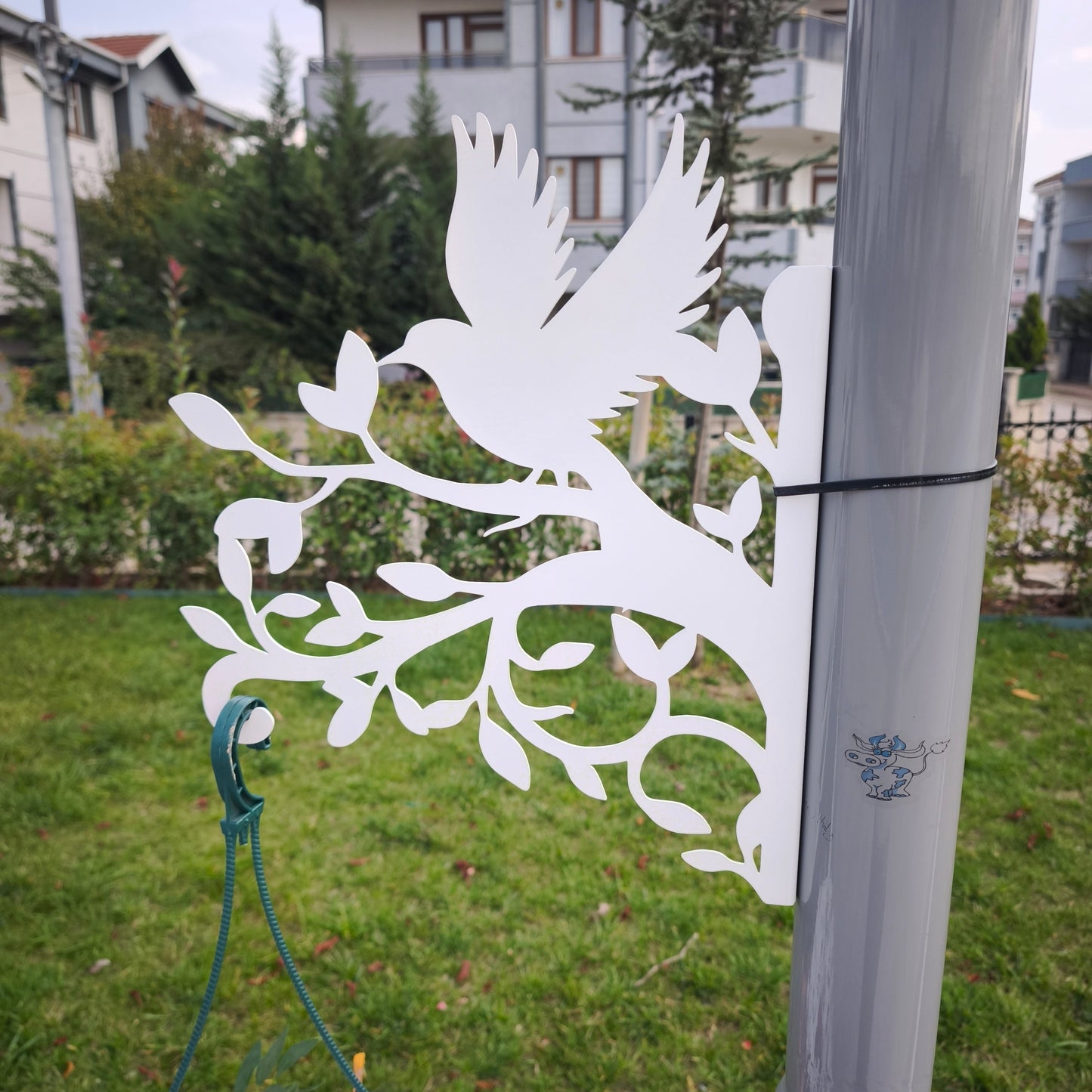 Yavru kuş Figürlü Çiçeklik Askı Metali