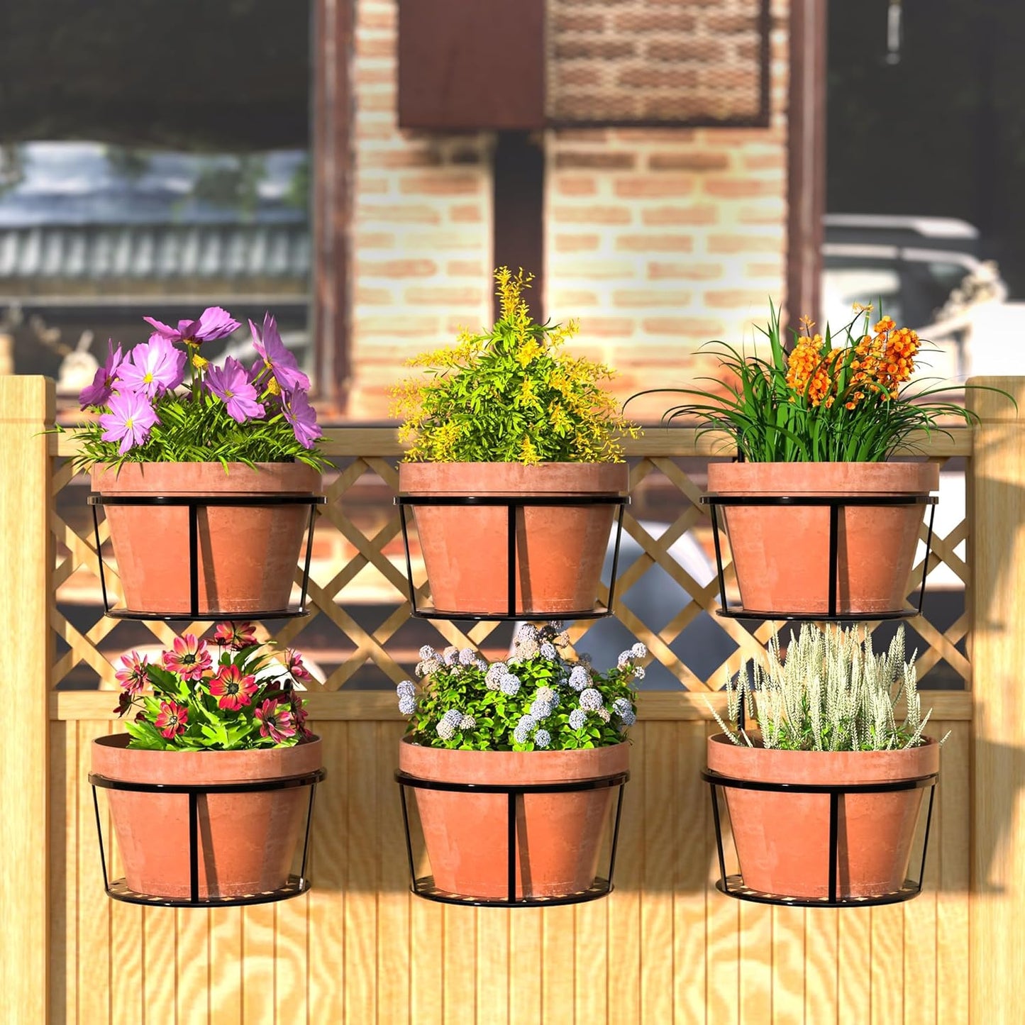 Balkon Korkuluk Saksı Askılığı 4'lü SET