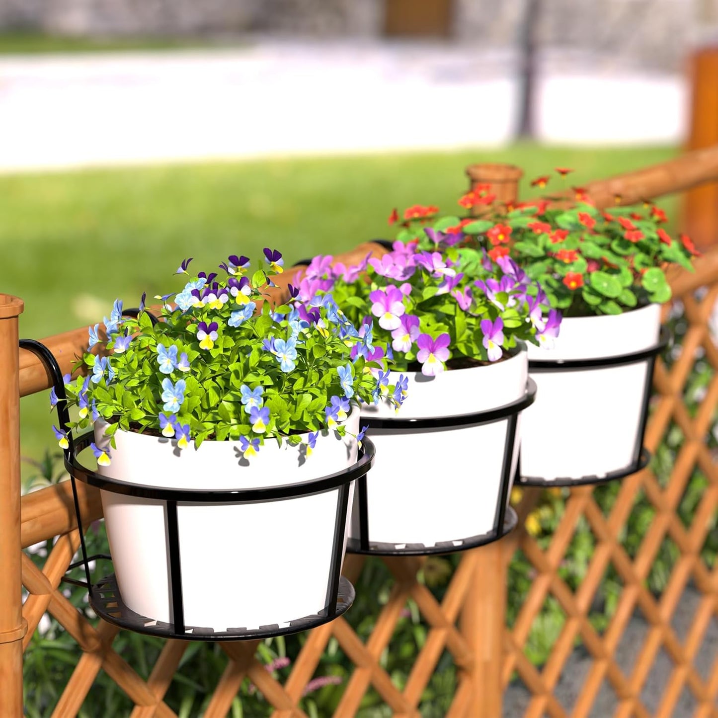 Balkon Korkuluk Saksı Askılığı 4'lü SET