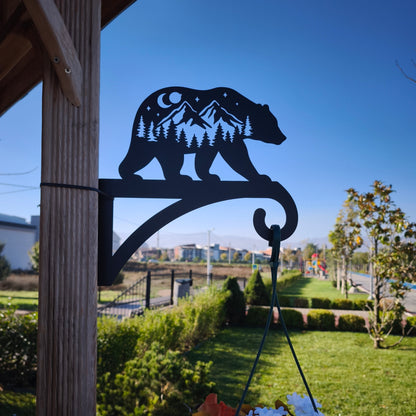 Ayı ve Orman Çiçeklik Askı Metali