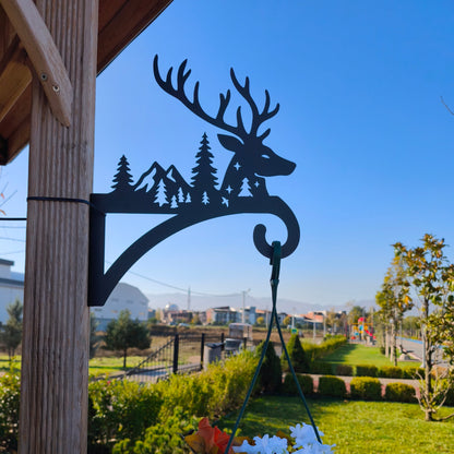 Geyik ve Orman Çiçeklik Askı Metali