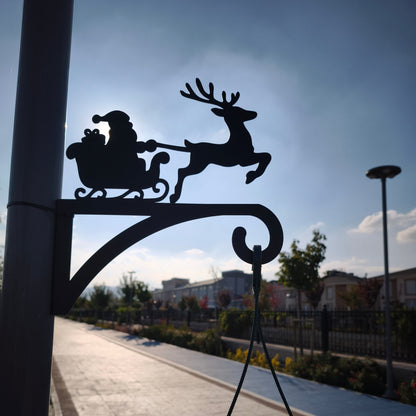 Noel Baba Çiçeklik Askı Metali