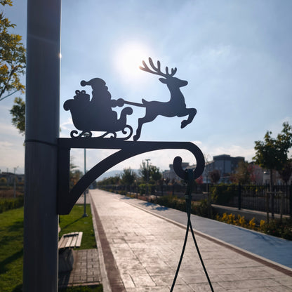 Noel Baba Çiçeklik Askı Metali