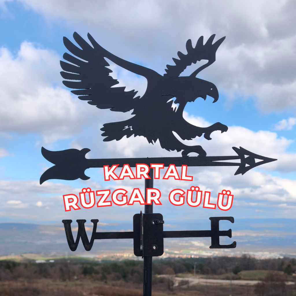 Kartal Figürlü Rüzgar Gülü