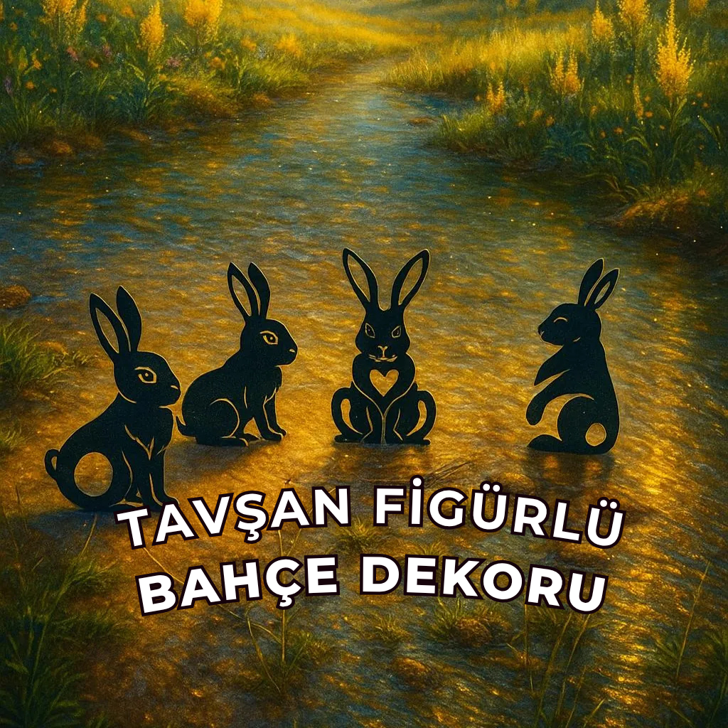 Tavşanlar Bahçe Dekor Seti