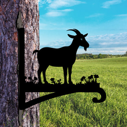 Keçi Figürlü Çiçeklik Askı Metali