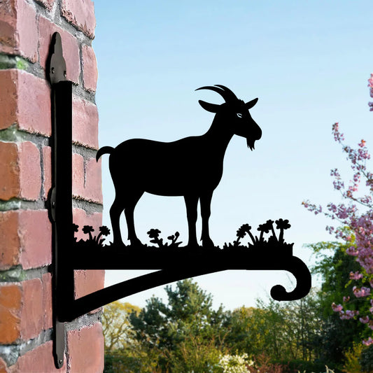 Keçi Figürlü Çiçeklik Askı Metali