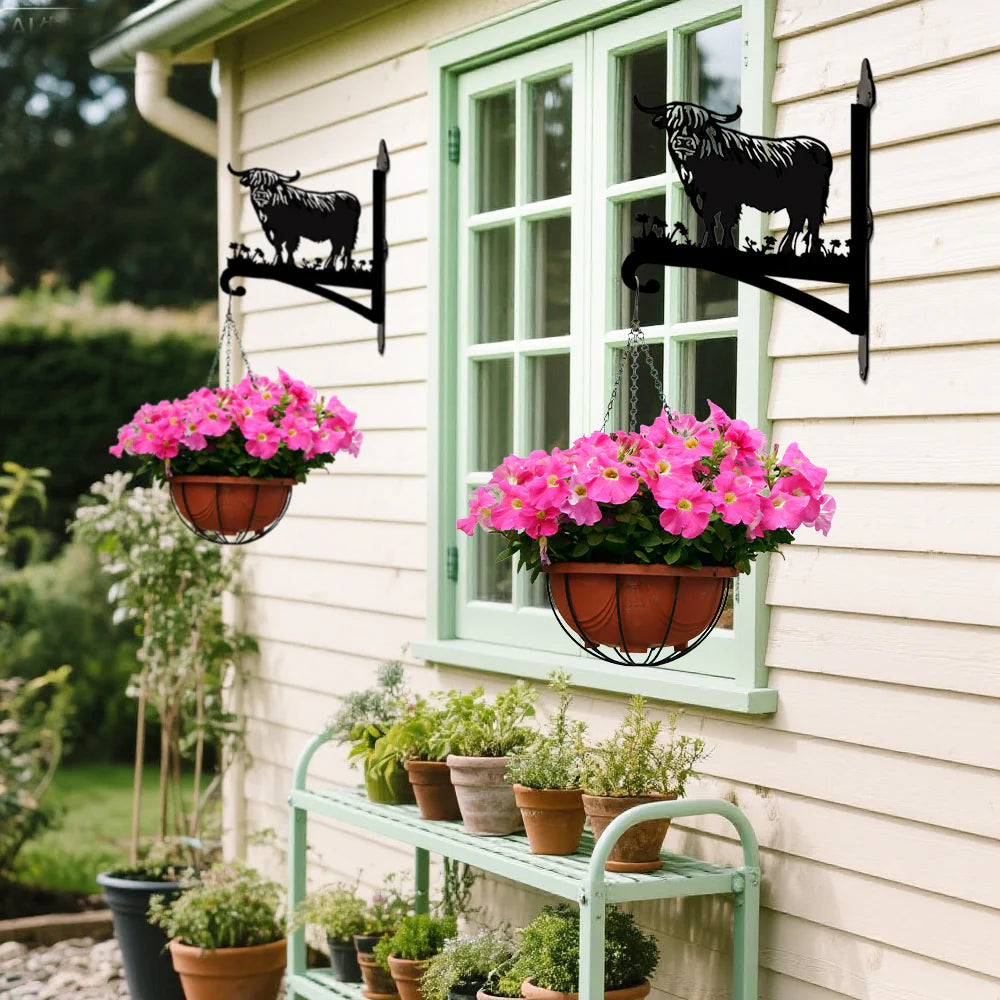 Yayla İneği Çiçeklik Askı Metali