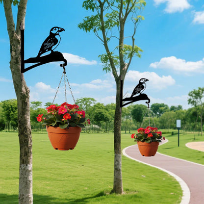 Kutup Martısı Kuşu Figürlü Çiçeklik Askı Metali