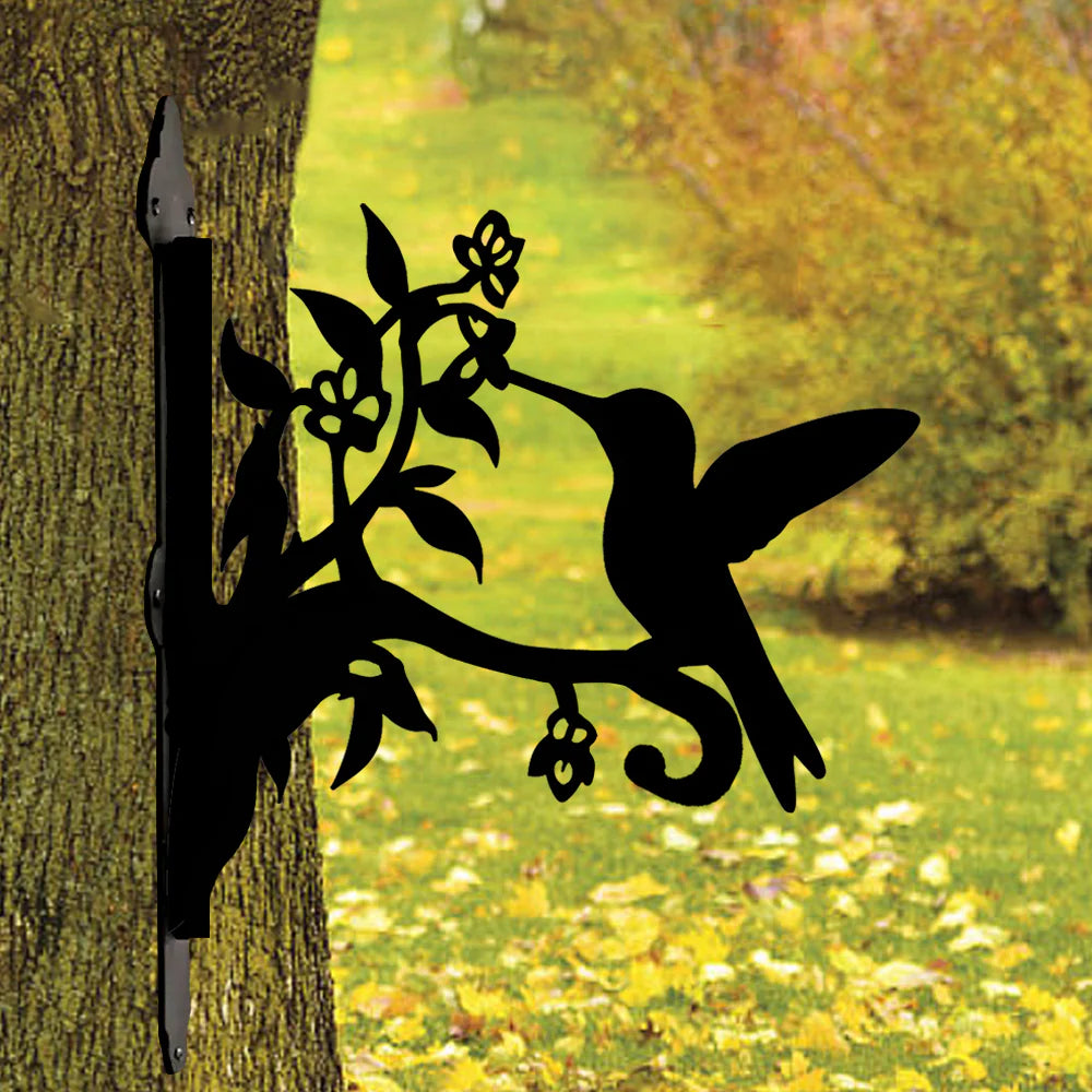 Sinekkuşu Kuşu Figürlü Çiçeklik Askı Metali