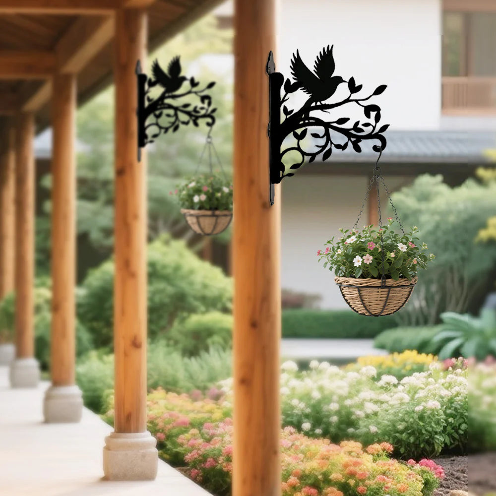 Yavru kuş Figürlü Çiçeklik Askı Metali