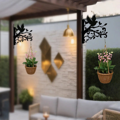 Yavru kuş Figürlü Çiçeklik Askı Metali