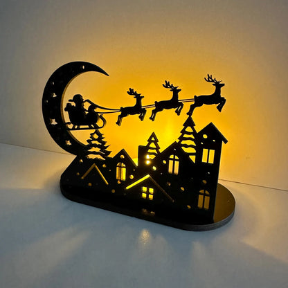 Noel Baba Evler Üstünde Mumluk Standı