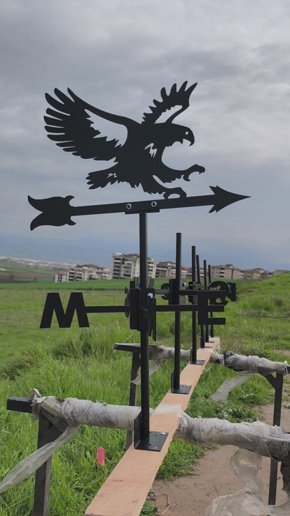 Kartal Figürlü Rüzgar Gülü