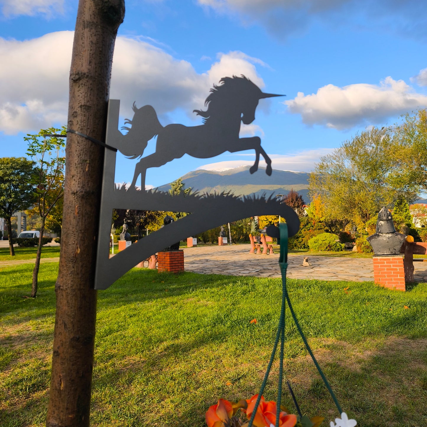 Unicorn Çiçek Askı Metali