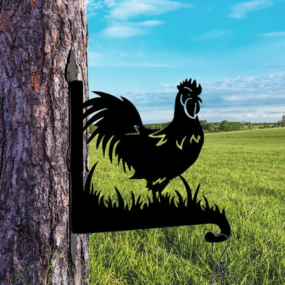 Karizma Horoz Figürlü Çiçeklik Askı Metali