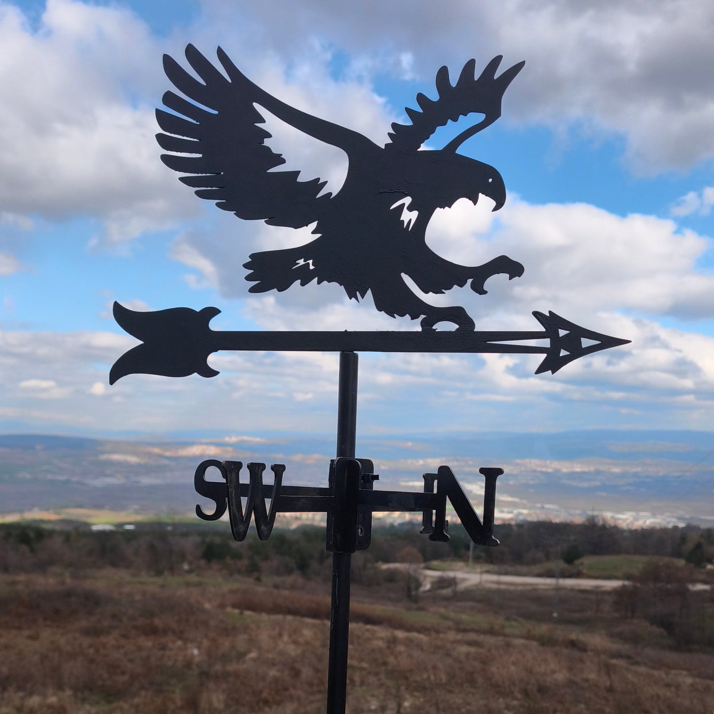 Kartal Figürlü Rüzgar Gülü