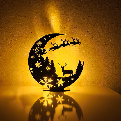 Geyik ve Noel Baba Mum Stantı