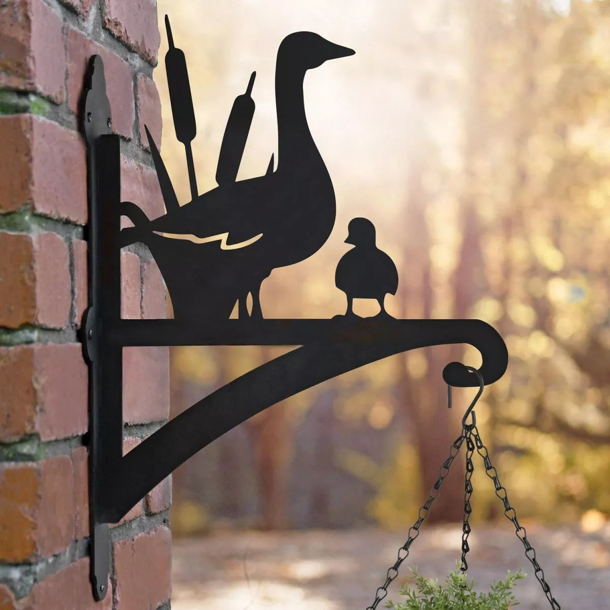 Ördek Figürlü Çiçeklik Askı Metali