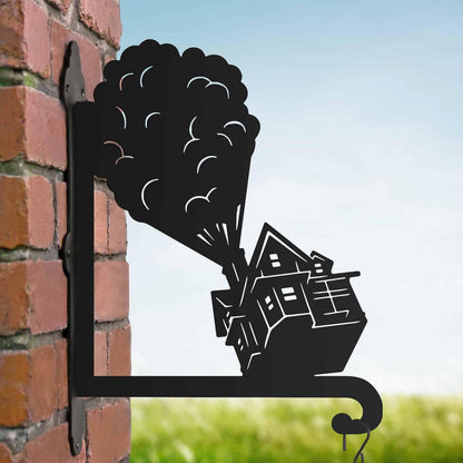 Ev ve Balon Metal Çiçek Askı Demiri