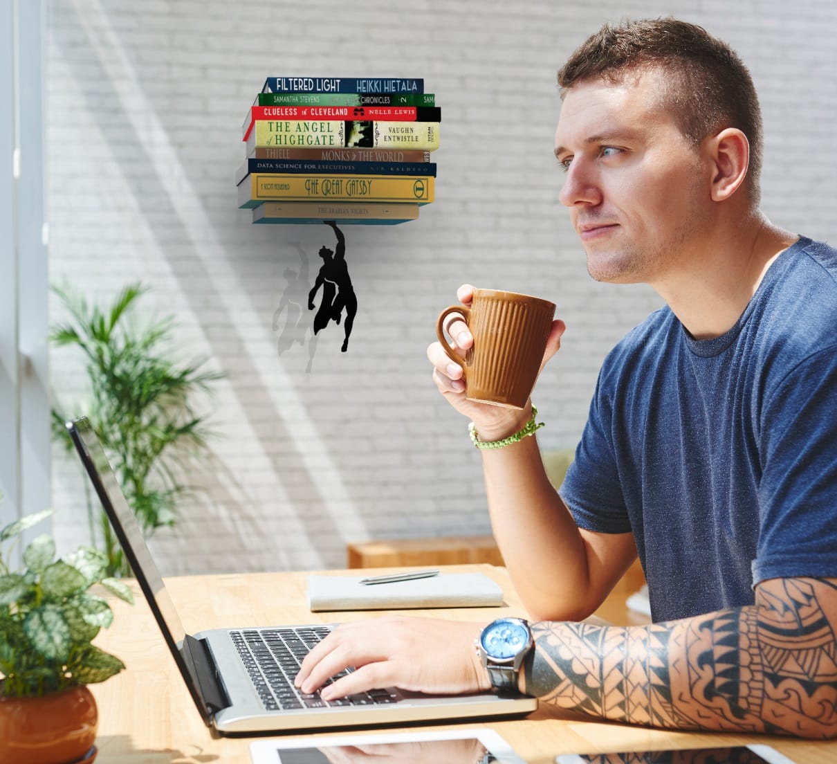 Süper Kahraman Kitap Tutucu Yeni